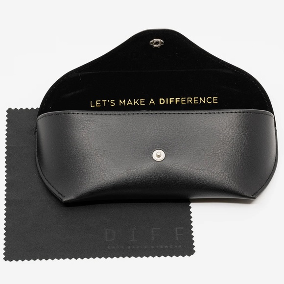 DIFF Cody Sunglasses Polarized Black Marble Frame Smoke Grey Lenses Unisex NWT - Picture 5 of 6